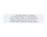 00-421727-00002 Vulcan Hart Plate,Propane To Natural Gas
