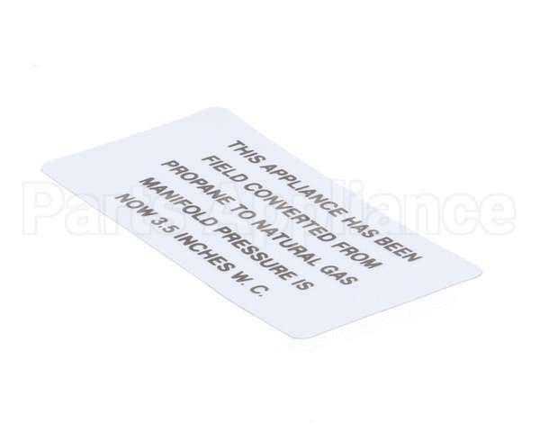 00-421727-00002 Vulcan Hart Plate,Propane To Natural Gas