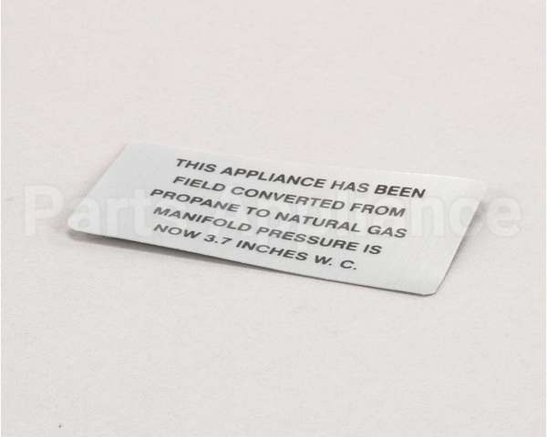 00-421727-00003 Vulcan Hart Plate,Propane To Natural Gas