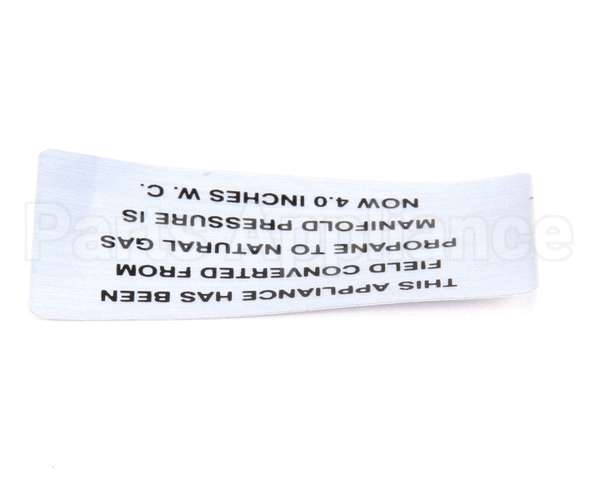00-421727-00004 Vulcan Hart Plate,Propane To Natural Gas