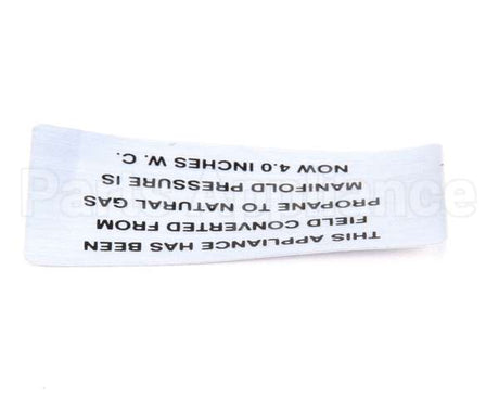 00-421727-00004 Vulcan Hart Plate,Propane To Natural Gas