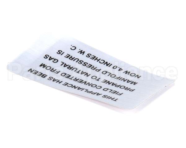 00-421727-00004 Vulcan Hart Plate,Propane To Natural Gas