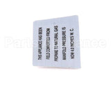 00-421727-00004 Vulcan Hart Plate,Propane To Natural Gas