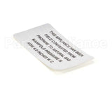 00-421727-00006 Vulcan Hart Plate,Propane To Natural Gas