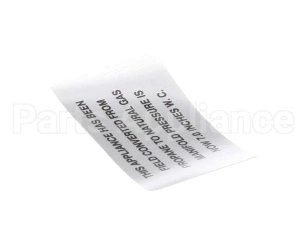 00-421727-00007 Vulcan Hart Plate,Propane To Natural Gas