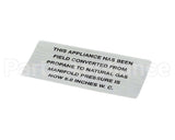 00-421727-00016 Hobart Plate,Propane To Nat Gas (5.0)