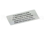 00-421727-00016 Hobart Plate,Propane To Nat Gas (5.0)
