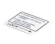 00-437239 Hobart Label,Instruction