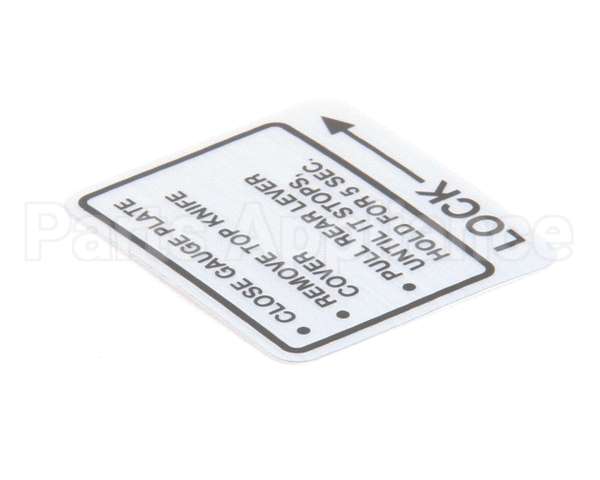00-437239 Hobart Label,Instruction