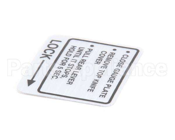 00-437239 Hobart Label,Instruction