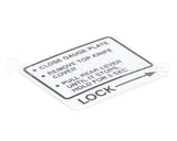 00-437239 Hobart Label,Instruction