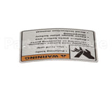 00-438131-054-2 Hobart Label,Warning