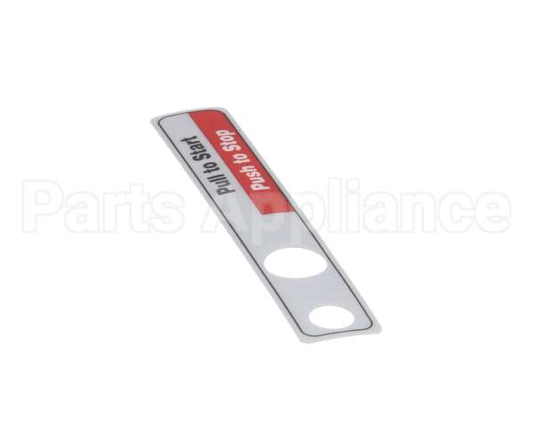 00-477735 Hobart Label,Start/Stop (Dom)