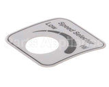 00-478265 Hobart Label,Speed Select (Domestic)