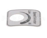 00-478265 Hobart Label,Speed Select (Domestic)