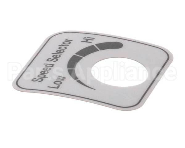 00-478265 Hobart Label,Speed Select (Domestic)
