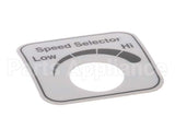 00-478265 Hobart Label,Speed Select (Domestic)