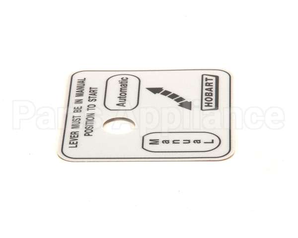 00-478274 Hobart Label,Auto/Man (Domestic)