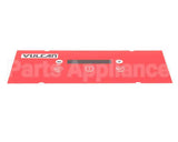 00-497421-00001 Vulcan Hart Overlay, Control Panel-Vulcan