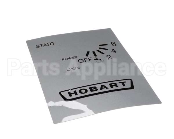 00-811835 Hobart Label,Control Panel Logo