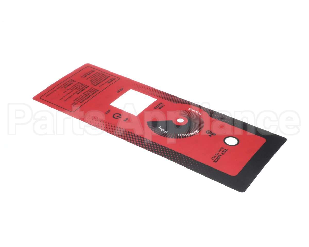 00-855801-00001 Hobart Overlay,Control Panel Ele Ctk