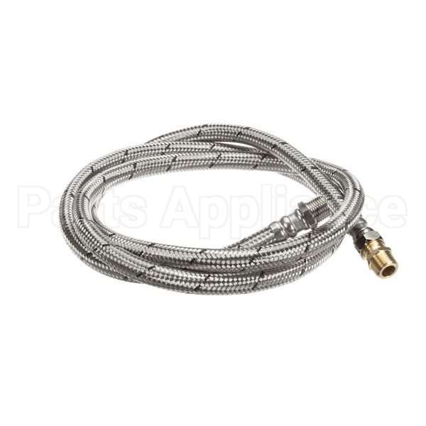 00-893444-00002 Compatible Hobart Hose, Water, Braided, Sst1/2X84
