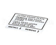 00-914681 Hobart Label, Instruction