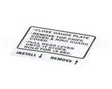 00-914681 Hobart Label, Instruction