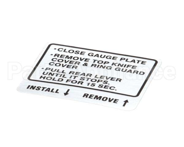 00-914681 Hobart Label, Instruction