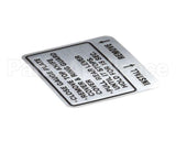 00-914681 Hobart Label, Instruction