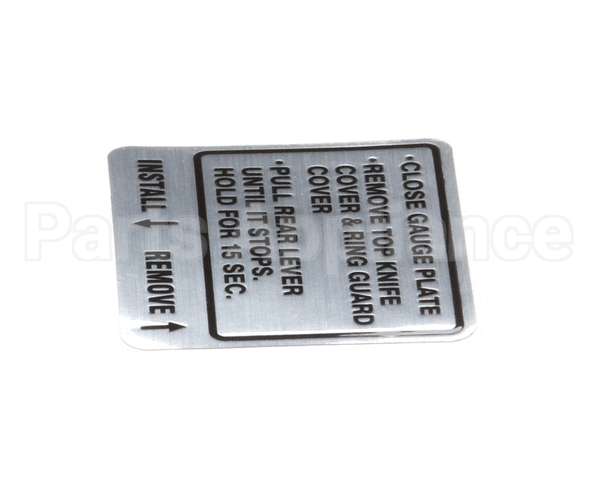 00-914681 Hobart Label, Instruction