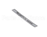 00-916957-00050 Hobart Label, Slicer Lifting Message