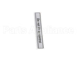 00-916957-00050 Hobart Label, Slicer Lifting Message