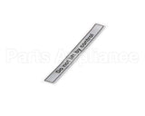 00-916957-00050 Hobart Label, Slicer Lifting Message
