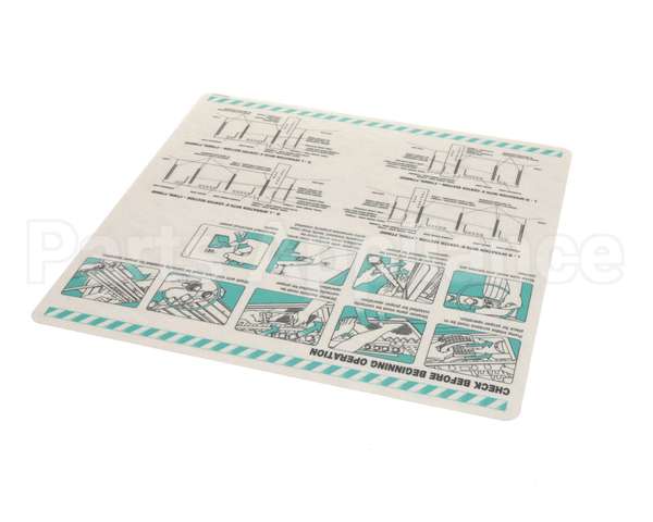 00-918418 Hobart Label,Install,Pre-Op Check