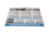 00-948326 Hobart Label, Instruction Cleaning, T