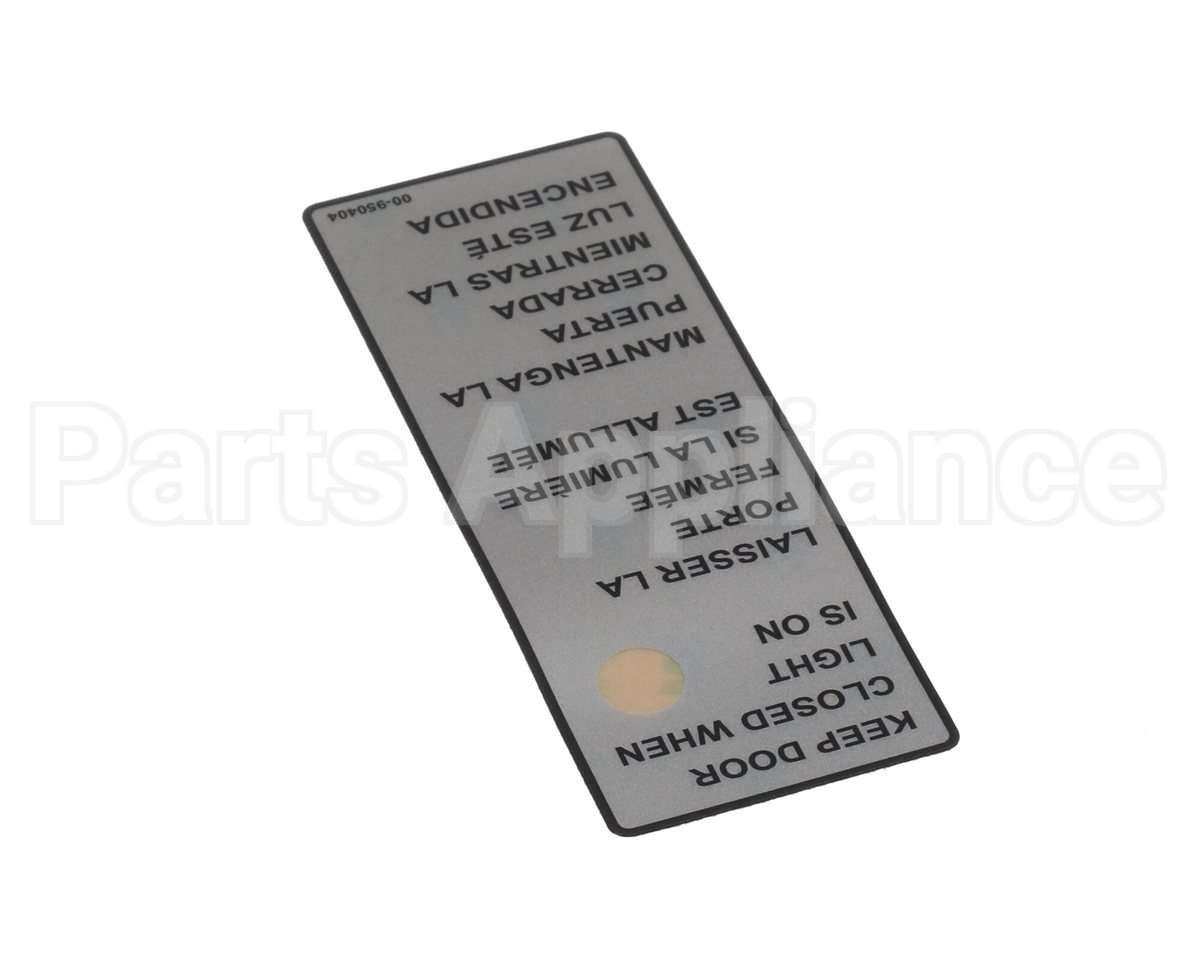 00-950404 Hobart Label, Condensing Cycle