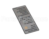 00-950404 Hobart Label, Condensing Cycle
