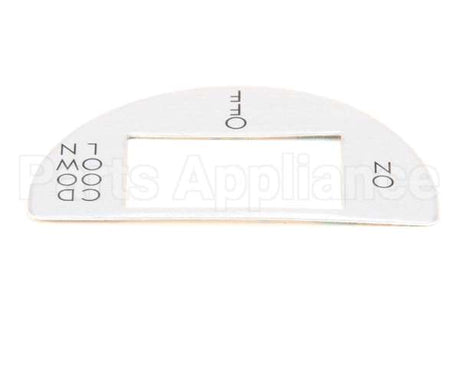 00-957609-00001 Vulcan Hart Label, On-Off Cool Down