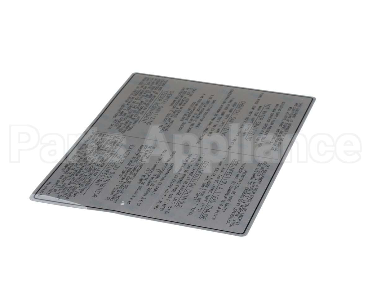 00-974827 Hobart Label, Dishwasher-Bilingual
