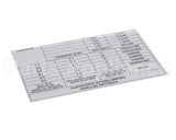 00-974949 Hobart Label, Overload Settings