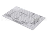 00-974949 Hobart Label, Overload Settings