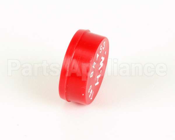 001194-45 T&S Brass Snap-In Index Button, Red (Hot Water)