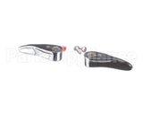 001637-45NS-M2 T&S Brass New-Style Lever Handles, Red Indexes (T&