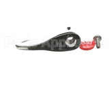 001637-45NS T&S Brass Lever Handle, Red Index (T&S Logo), Scre