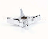 002521-45 T&S Brass 4-Arm Kitchen Handle, Chrome-Plated