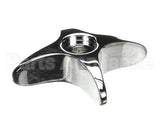 002521-45NS T&S Brass 4-Arm Kitchen Handle, Chrome-Plated