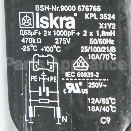 00429052 Bosch Capacitor-Interference