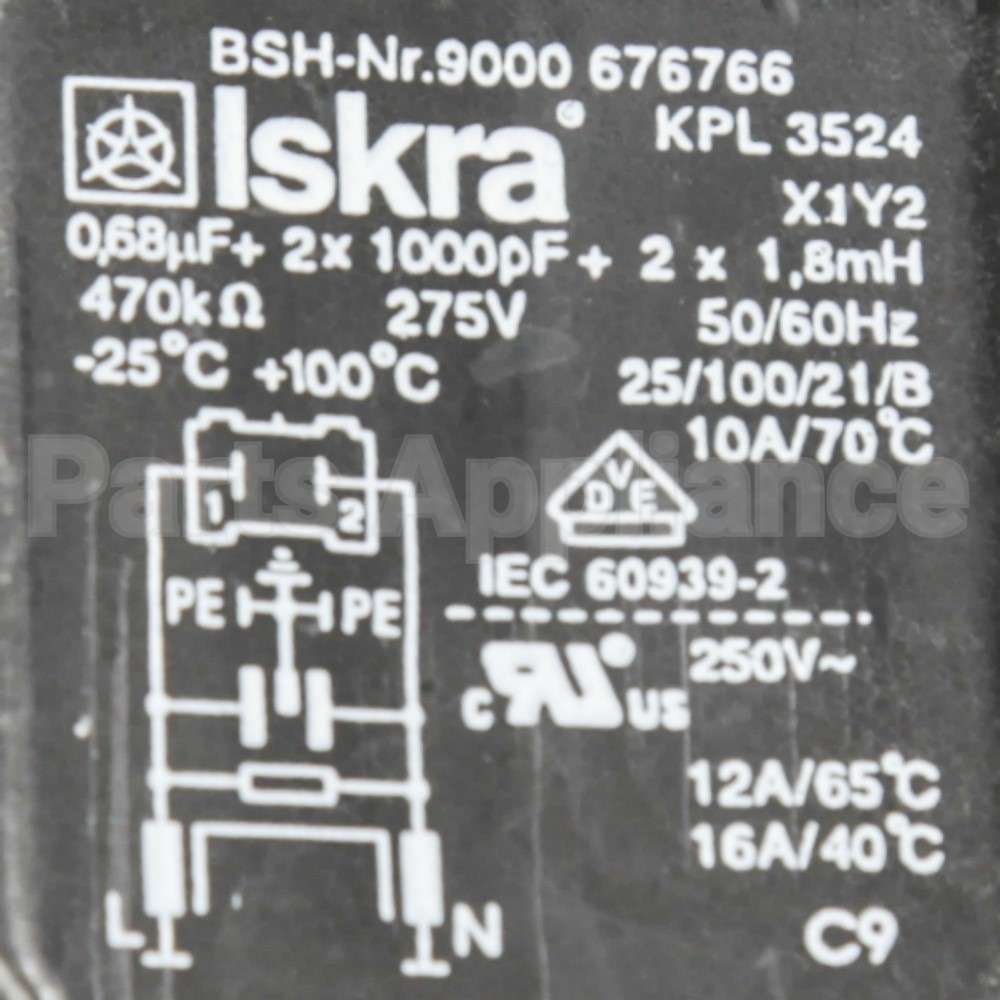 00429052 Bosch Capacitor-Interference