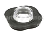 004315 Waring 2 Pc. Clover Leaf Lid /Black
